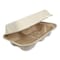 World Centric Fiber Hinged Containers, Hoagie Box, 9.2 x 6.4 x 3, Natural, Paper, 500PK TO-SC-U34D-LFP - alternate 1